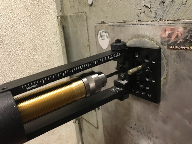 Precision vault drilling rig used for safe opening